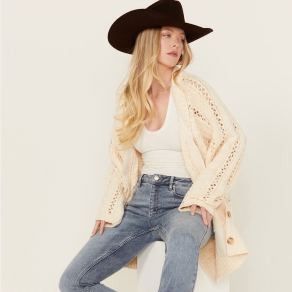 Free People Sweaters - 🆕Free People Cable Cardigan Sweater